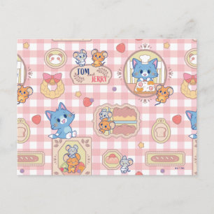 Carte Postale Anime Tom et Jerry Motif Boulangerie