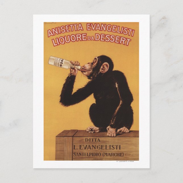 Carte Postale Anisetta Evangelisti Liquore da Dessert (Devant)