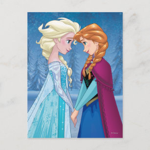Carte Postale Anna et Elsa   Ensemble pour toujours