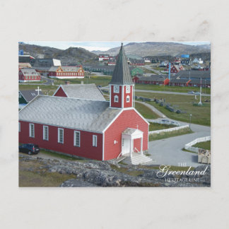 Carte Postale Annaasisutta Oqaluffia (l'église de notre sauveur)