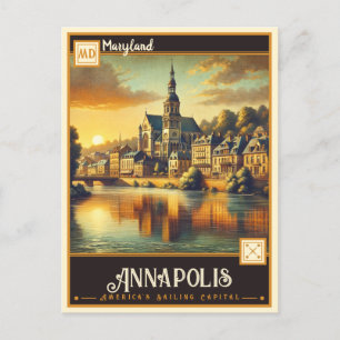 Carte Postale Annapolis, Maryland   VINTAGE