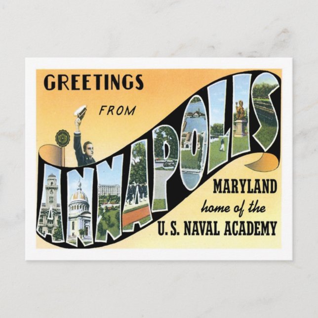Carte Postale Annapolis Maryland Voyage Amérique US City (Devant)