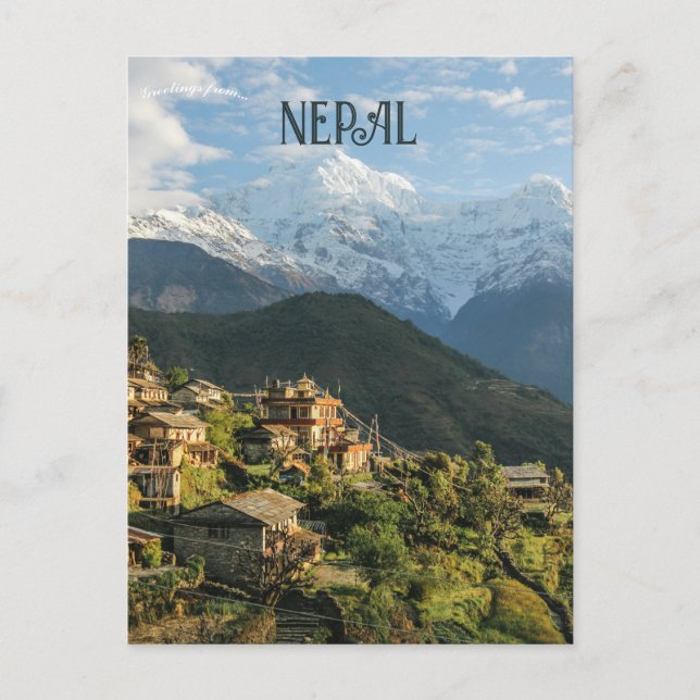 Carte Postale Annapurna Narchyang Népal (Devant)