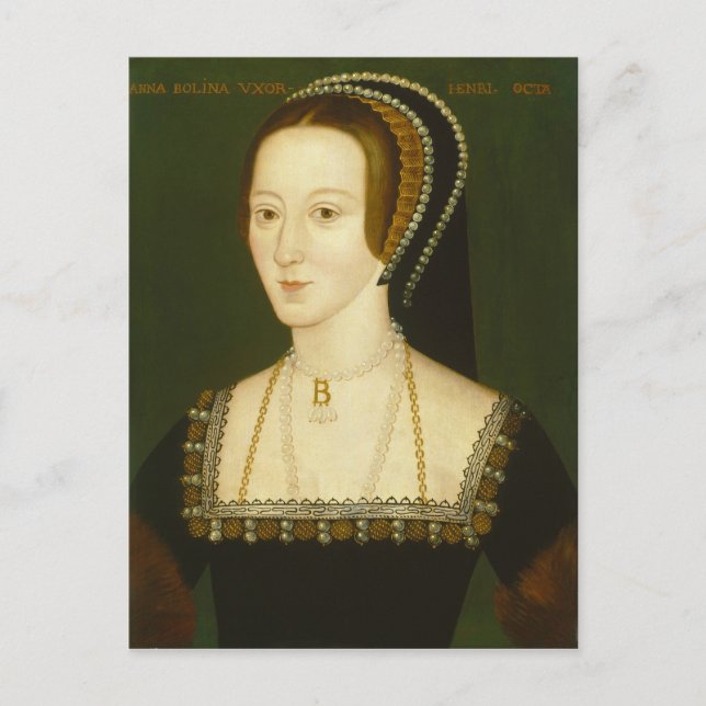 Carte Postale Anne Boleyn Deuxième épouse d'Henri VIII Portrait (Devant)