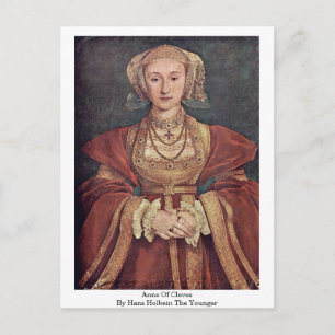 Carte Postale Anne Of Cleves Par Hans Holbein Le Plus Jeune