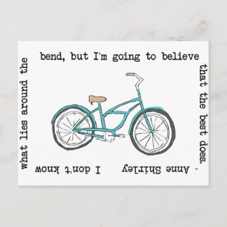 Carte Postale Anne Shirley - Bicycle - Inspiration