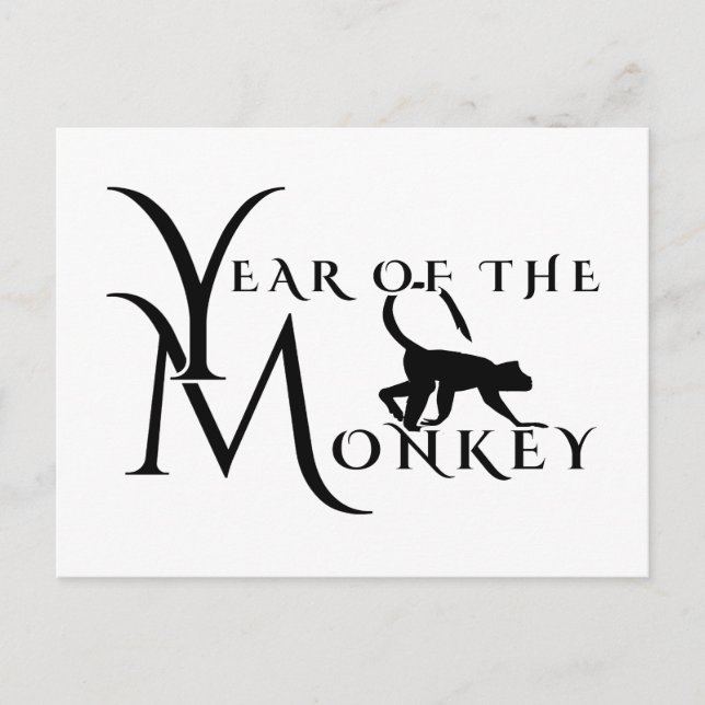 Carte Postale Année du singe (Devant)