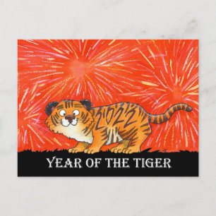 Carte Postale Année du tigre 2022