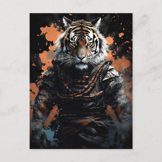Carte Postale Année du Tigre Samurai