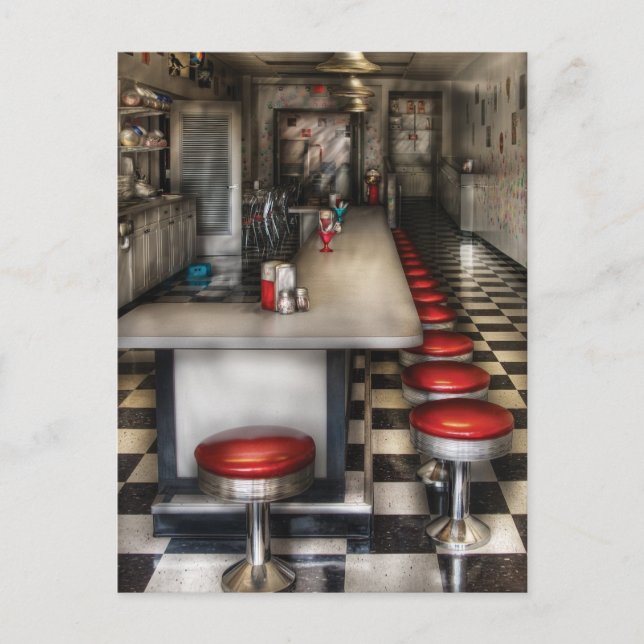 Carte Postale Années 1950 - Le glacier Cream Parlor  (Devant)