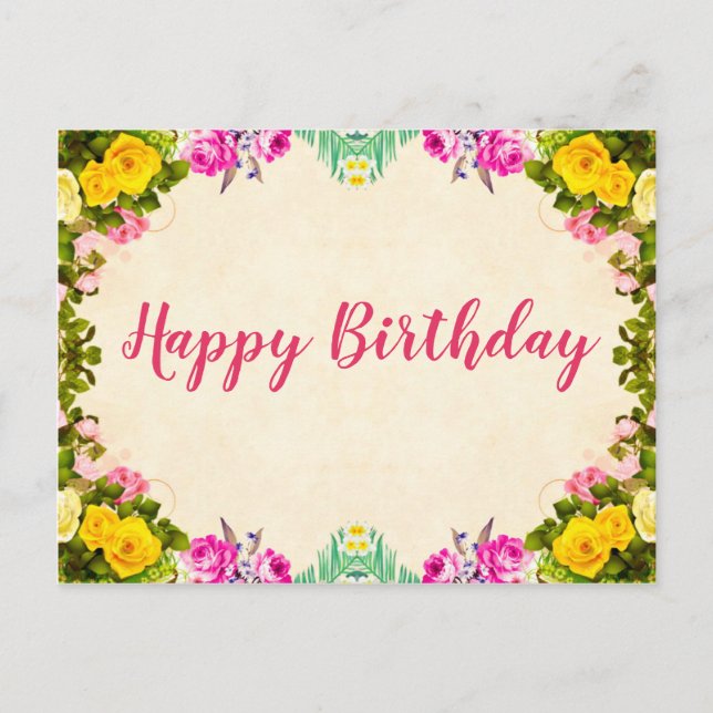 Carte postale Anniversaire (Devant)