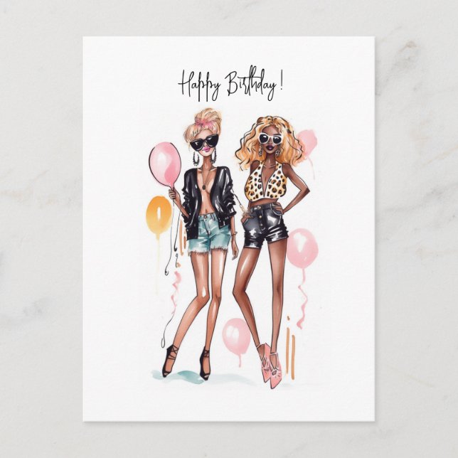 Carte Postale Anniversaire (Devant)