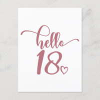 Anniversaire 18 ans Femmes Bonjour 18 Mignon 18 An