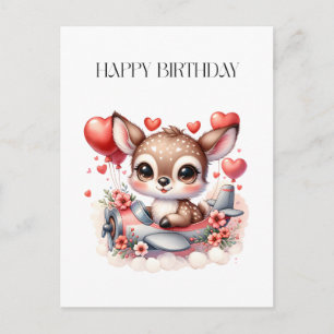 Carte Postale Anniversaire de Deer Pilot