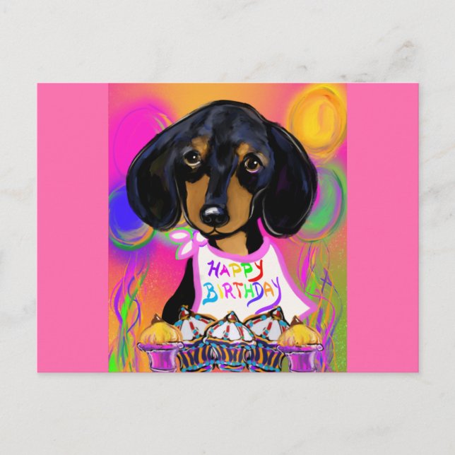 Carte Postale Anniversaire de Doxie (Devant)