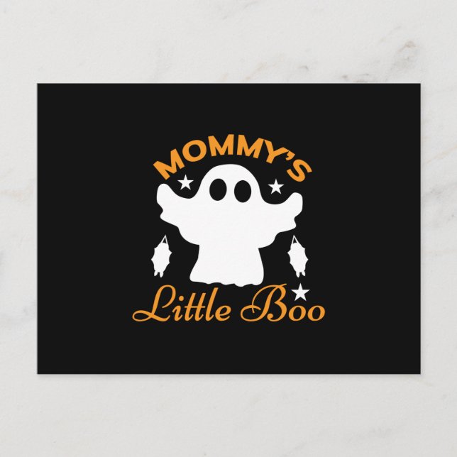 Carte Postale Anniversaire de Halloween Maman Little Boo (Devant)