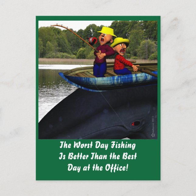 Carte Postale Anniversaire de la pêche du pire jour (Devant)