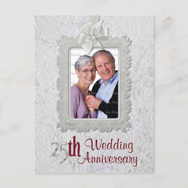 Carte Postale Anniversaire de l'argent (Devant)