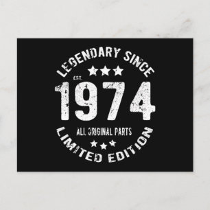 Carte Postale Anniversaire de naissance de 1974
