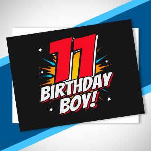 Carte Postale Anniversaire de super-héros - 11 ans - 11e anniver
