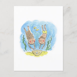 Carte Postale Anniversaire des perles