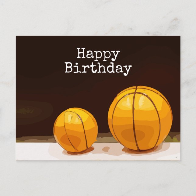 Carte Postale Anniversaire du basket-ball (Devant)