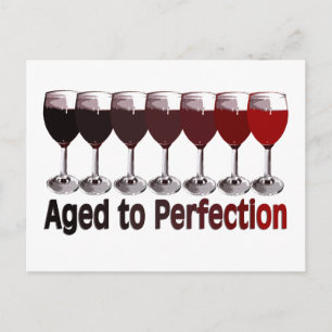 Carte Postale Anniversaire du vin rouge
