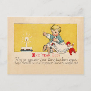 Carte Postale Anniversaire d'un an