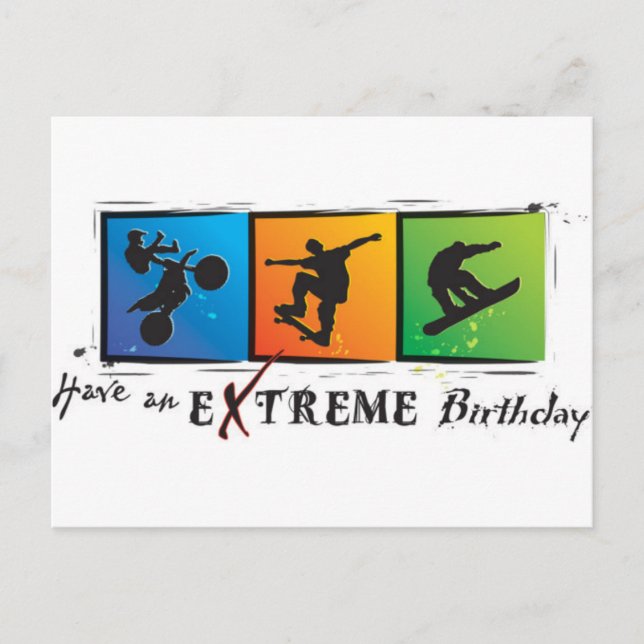 Carte Postale Anniversaire Extrême (Devant)