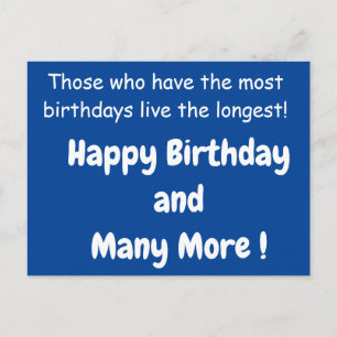Carte postale Anniversaire Fun
