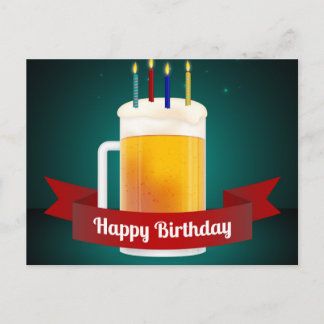 Carte Postale anniversaire heureux