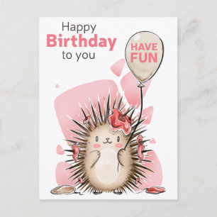 Carte postale Anniversaire Jolie