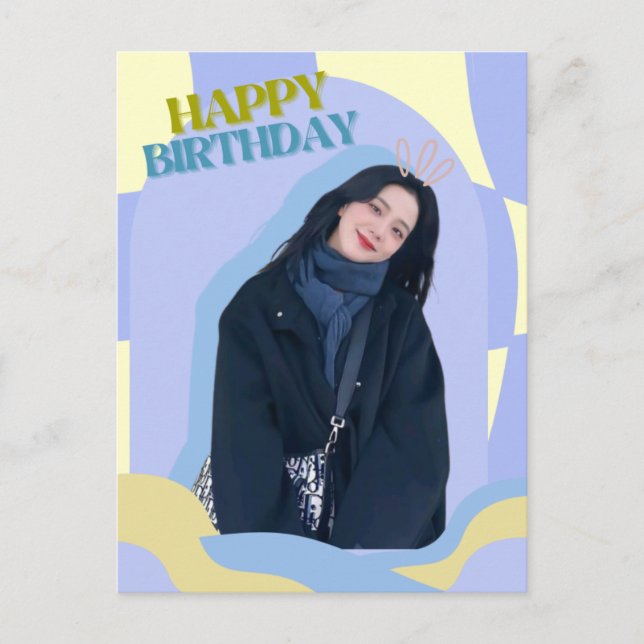 Carte postale ANNIVERSAIRE KPOP/PHOTO (Devant)