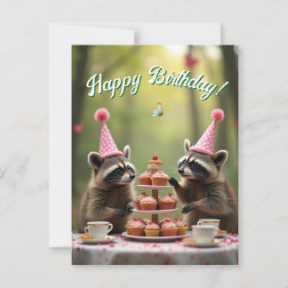 Carte Postale Anniversaire masqué et joyeux !