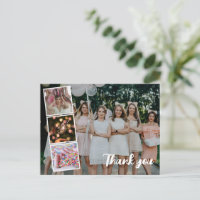 Anniversaire Merci Photo Collage douche nuptiale