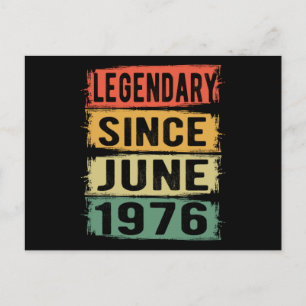 Carte Postale Anniversaire Né En Juin 1976