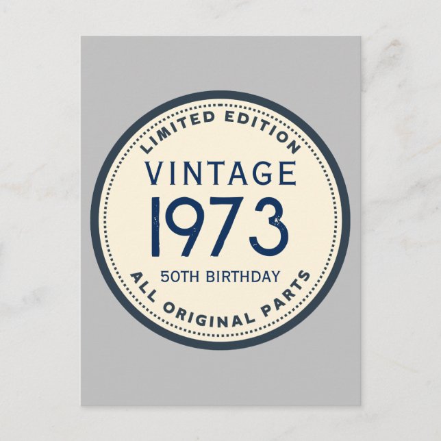 CARTE POSTALE ANNIVERSAIRE PERSONNALISÉ SIMPLE (Devant)