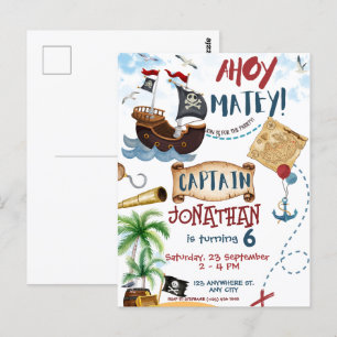 Carte Postale Anniversaire Pirate