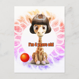 Carte Postale Anniversaire pour filles