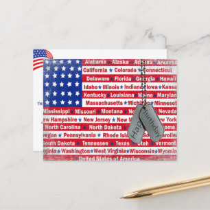 Carte Postale Anniversaire pour un soldat militaire