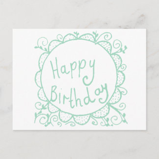 Carte Postale Anniversaire rustique