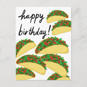 Carte Postale ANNIVERSAIRE Taco Avalanche délicieux