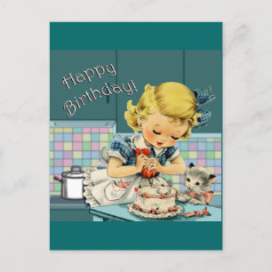 Carte Postale Anniversaire vintage