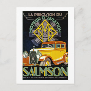 Carte Postale Annonce automobile vintage Salmson