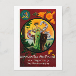 Carte Postale Annonce du jour d'admission, Festival d'État 2