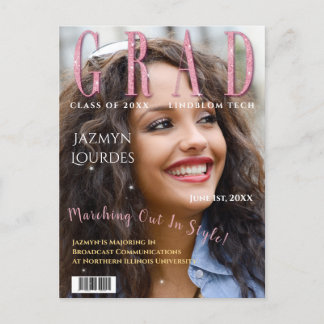 Carte Postale Annonce d'un diplôme d'études supérieures