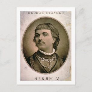 Carte Postale Annonce pour 'George Rignold comme Henry V' (col