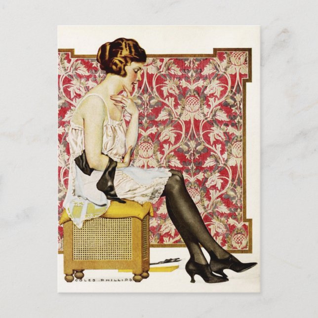 Carte Postale Annonce Vintage pour Hosiery Holeproof (Devant)