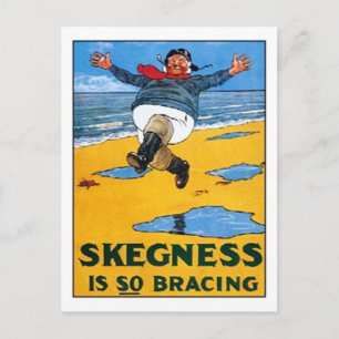 Carte Postale Annonce vintage Skegness - Skegness is so Bracing 