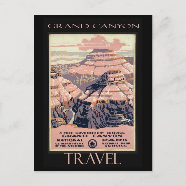 Carte Postale Annonce voyage Grand Canyon Arizona (Devant)